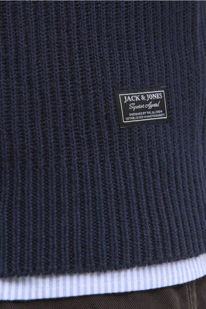JJPANNEL KNIT HALF ZIP AW25 12278919 SKY CAPTAIN